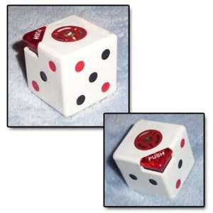 Red, Black and White Die Shaped Cigarette Lighter:  Kitchen 