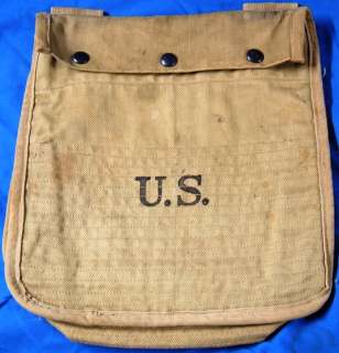 WW1 U.S.Army Issue Grenade Bag 7 1918 H.H.& Co. Map Case  