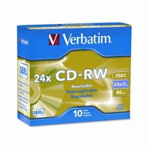  Verbatim® CD RW Ultra Speed Rewritable Disc DISC,CDRW,SJC 