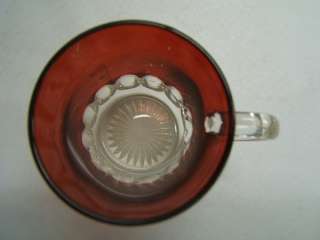 Flash Glass Ruby Uniontown Pennsylvania pitcher/glass  