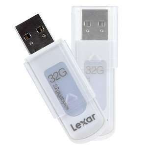  Lexar JumpDrive S70 32GB USB 2.0 Flash Drive (White 