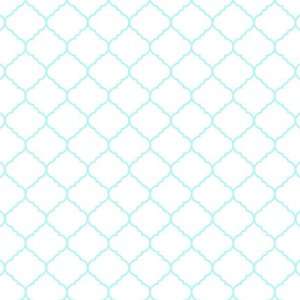  White & Blue Quatrafoil Pattern Vinyl Decals 3 Sheets 6x6 