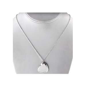  Co. Sterling Silver Return To Tiffany Double Heart Pendant Necklace