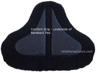   GREEN Bareback Pad w/ Stirrups Comfort Grip Underside NEW Horse Tack