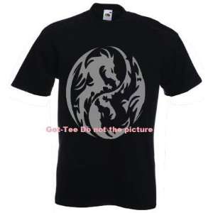  Ying Yang T Shirt Asian Chinese Dragon Symbol sign MMA UFC 