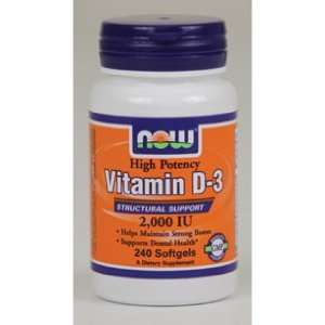  Vitamin D 3 2000 IU 240 softgels