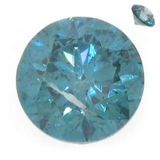 Carat Fancy Blue Brilliant Round Cut Diamond Loose Gem Stone SI1 