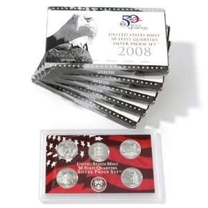  2008 United States Mint State Quarter Silver Proof Sets 