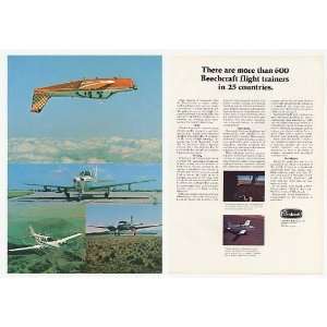  1974 Beechcraft Sundowner King Air Trainers 2 Page Print 