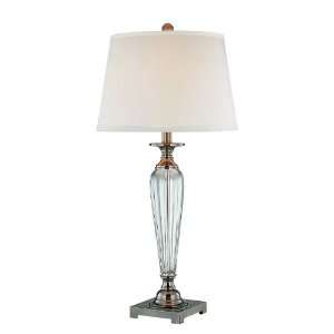   Avidan 1 Light Table Lamp with White Fabric Shade from the Avidan
