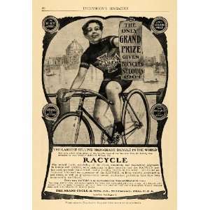 1905 Ad Miami Cycle Manufacturing Racycle Grand Prize   Original Print 
