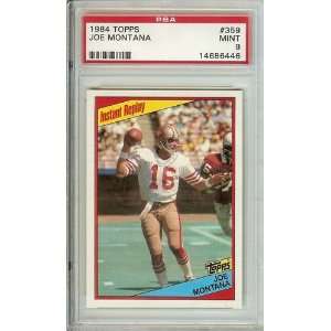   1984 Topps Joe Montana #359 PSA 9 Super Bowl year!: Sports & Outdoors
