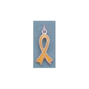  Awareness Ribbon Charm, 7/8 in, Military, Missing Children: Jewelry