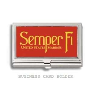  Marines Semper Fi Business Card Holder Case: Everything 