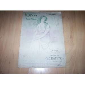  Iona Two Step (sheet music) H E Battye Books