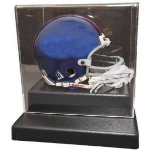 Mini Football Helmet Display Case with Engraved NFL Team Logo  