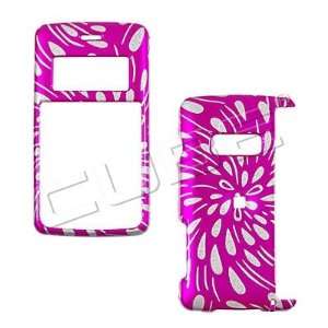 GLITTER PINK RAIN snap on hard case faceplate for LG enV2 Vx9100 (many 