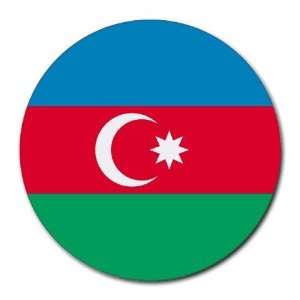  Azerbaijan Flag Round Mouse Pad: Office Products