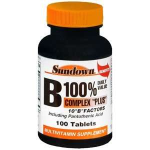  SD VIT B 100 COMPLEX PLUS 100TB REXALL SUNDOWN Health 