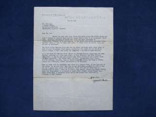 TYPED LETTER SIGNED by RAYMOND CHANDLER wi/ RICH DETAIL  