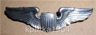 WW2 ARMY AIR CORP PILOT WINGS   STERLING  3   CLUTCHBACK  