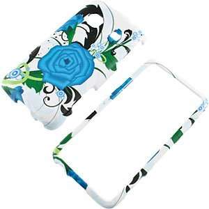 Turquoise Flowers Protector Case for Samsung Galaxy Prevail M820