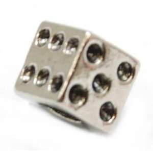  TOC BEADZ Dice 7mm Slide On and Slide Off Bead Jewelry