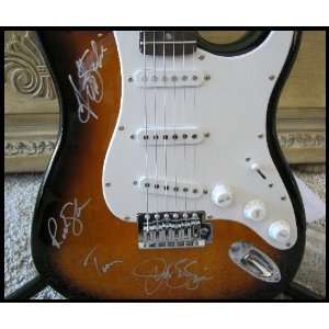  Bon Jovi Signed Fender Guitar   Sports Memorabilia Sports 
