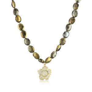  Mary Louise Pyrite Flower Necklace Jewelry
