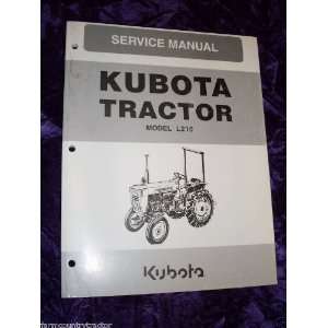  Kubota L210 Tractor OEM Service Manual Kubota L210 Books