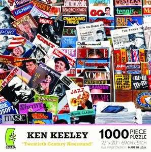 KEN KEELEY JIGSAW PUZZLE TWENTIETH CENTURY NEWSSTAND  