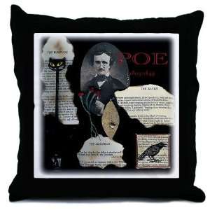  Edgar Allen Poe Colors Throw Pillow by 