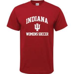 Indiana Hoosiers Cardinal Red Youth Womens Soccer Arch T 
