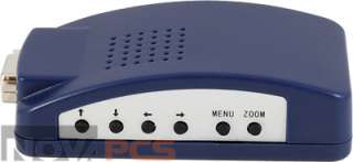 PC MAC VGA to TV AV Composite RCA S Video Converter Box  