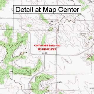  USGS Topographic Quadrangle Map   Coffee Mill Butte SW 