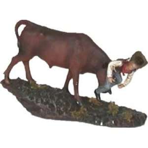  Western Style Bull Rodeo Cowboy Statue