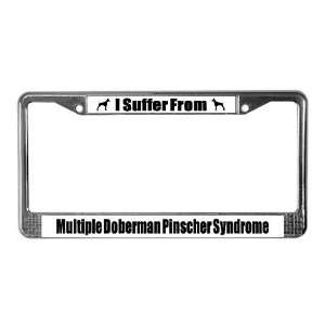  Doberman Pinscher Pets License Plate Frame by  
