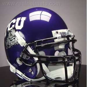  TCU HORNED FROGS Football Helmet: Sports & Outdoors