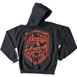  FLY RACING SQUAD CASUAL MX HOODY BLACK SM: Automotive