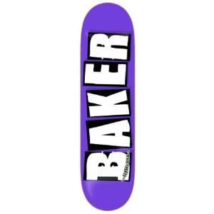 BAKER Skateboards BAKER LOGO PURPLE Skateboard DECK 7.88  