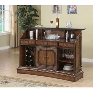  Union Square Marble Top Brown Bar Unit: Kitchen & Dining