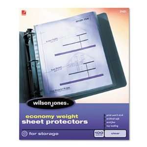  New Economy Weight Sheet Protector Clear 100/Box Case Pack 