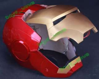 K42C Painted IRON MAN 1:1 Light/Opened/Wearable Rusin Helmet  
