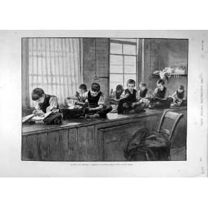   1893 Sketch London School Board Truant Boys Children