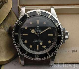 1968 Tudor Submariner 7016/0 w/ Original Lollipop Second Hand & Fat 