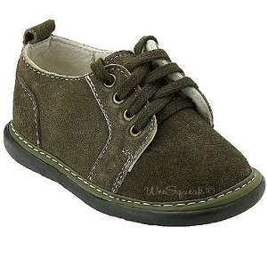   Squeak Baby Toddler Little Boys Olive Suede Lace Up Shoes 3 12: Baby