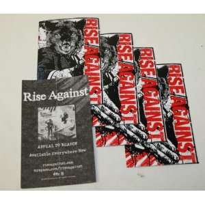  Rise Against Appeal to Reason Wolf 5 Pack Promo Stickers 