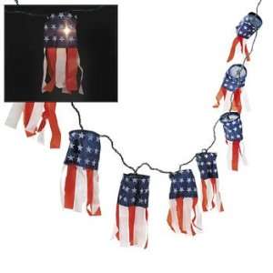  Patriotic Lighted Windsocks   Party Decorations & Yard 
