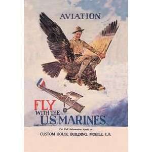  Fly with the U.S. Marines   Paper Poster (18.75 x 28.5 