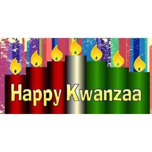  3x6 Vinyl Banner   Happy Kwanzaa 